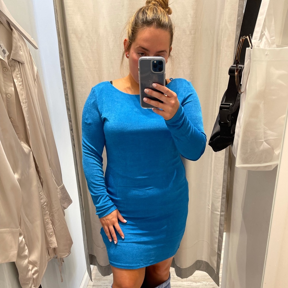 Blue Stretchy Dress